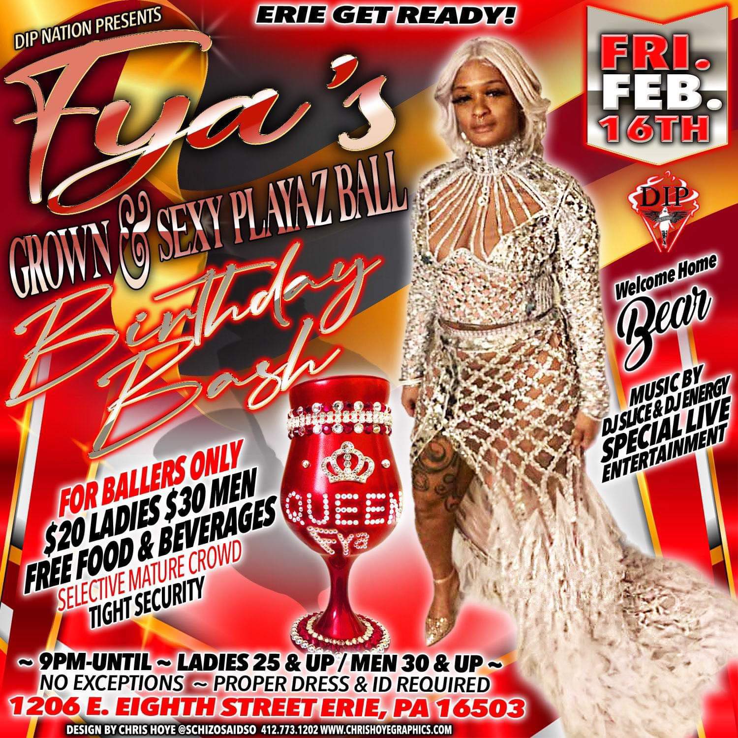 Fya’s Grown & Sexy PlayazBall Feb 16!!