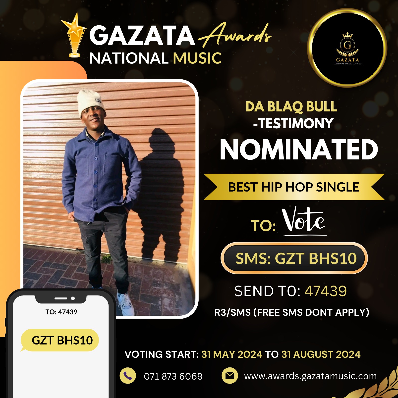 Da blaq Bull nomination is a testament to the vibrant talent emerging from Cape Town’s music scene.**