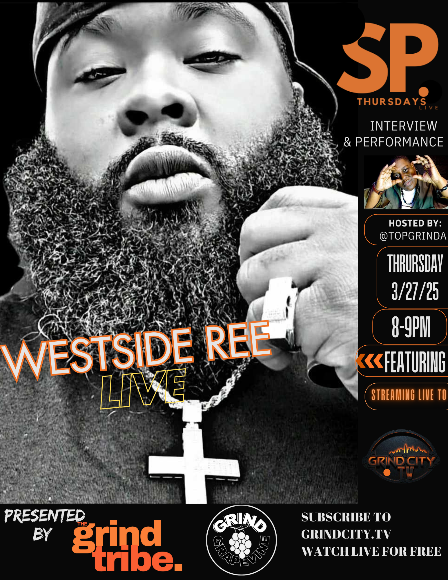 Spotlight on Pittsburgh Artist Westside Ree – 3/27/25 on GCTv #grindgrapevine #Thegrindtribe