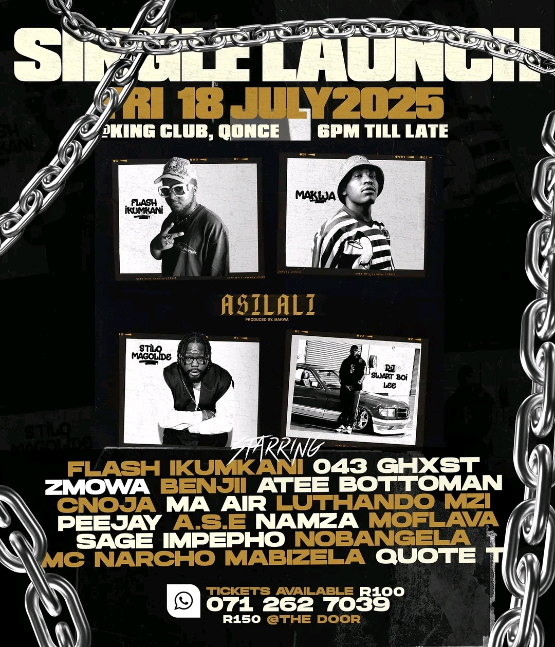 Flash iKumkani Set to Launch New Single ‘Asilali’ in Eastern Cape King William’s Town.