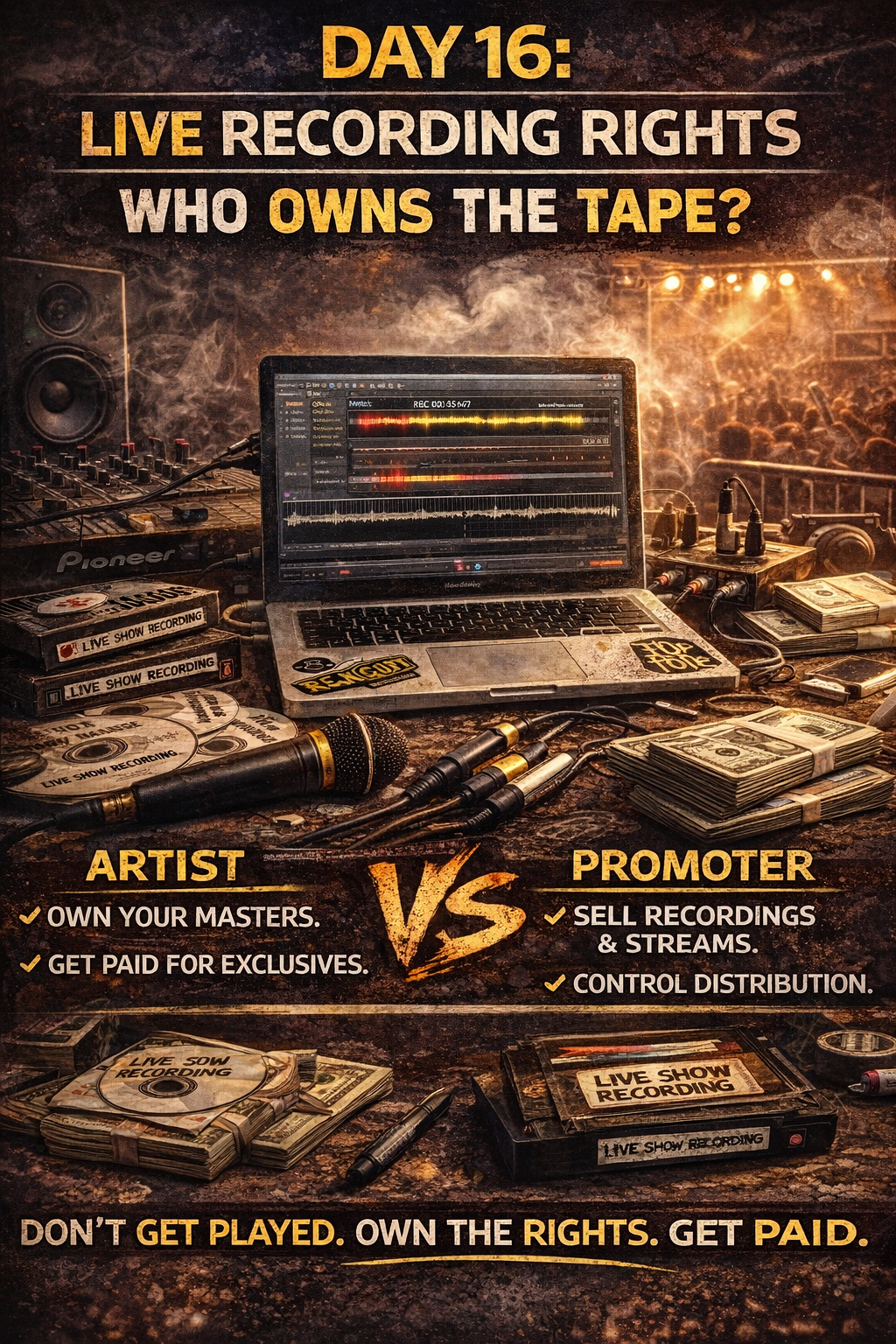 Day 16: Live Recording Rights: Who Owns the Tape?