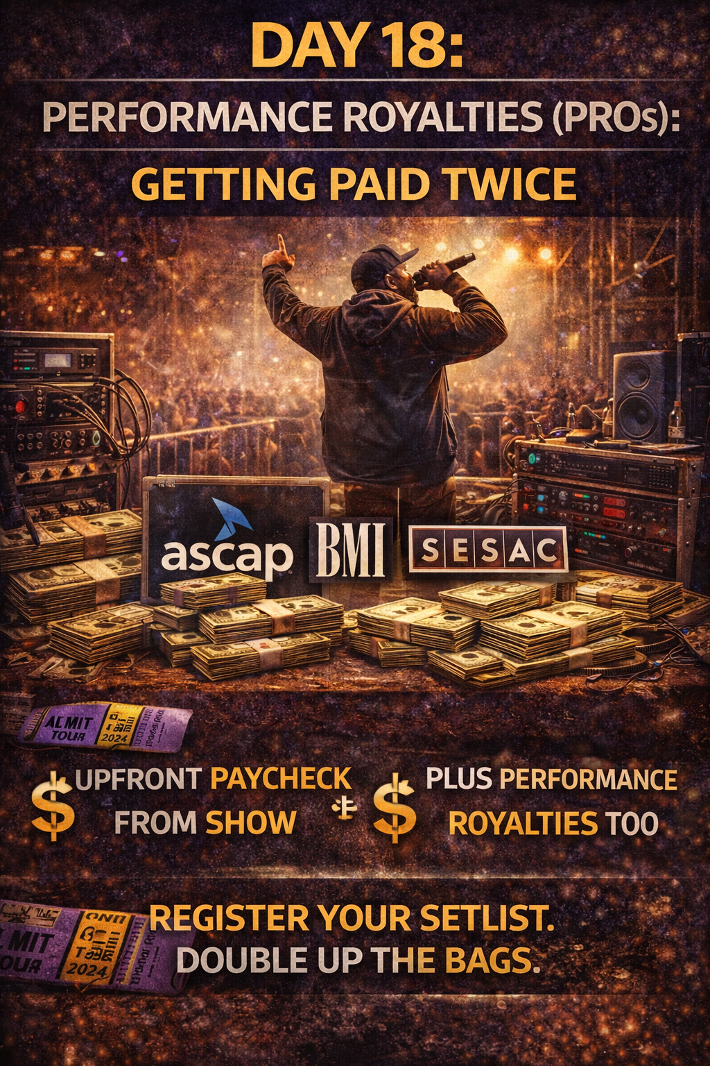 Day 18: Performance Royalties (PROs): Getting Paid Twice