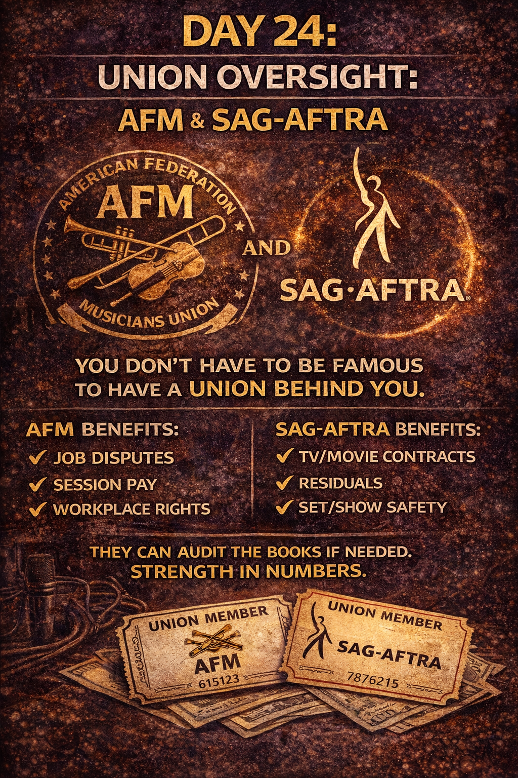 Day 24: Union Oversight: AFM & SAG-AFTRA