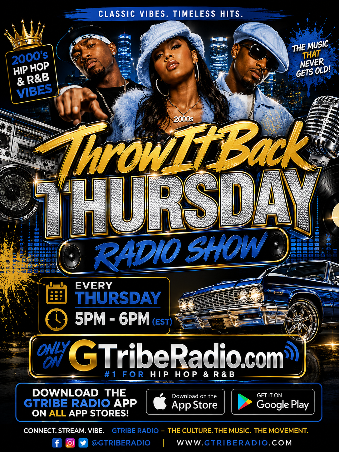 ThrowItBackThursday Radio…Thursday 5pm –